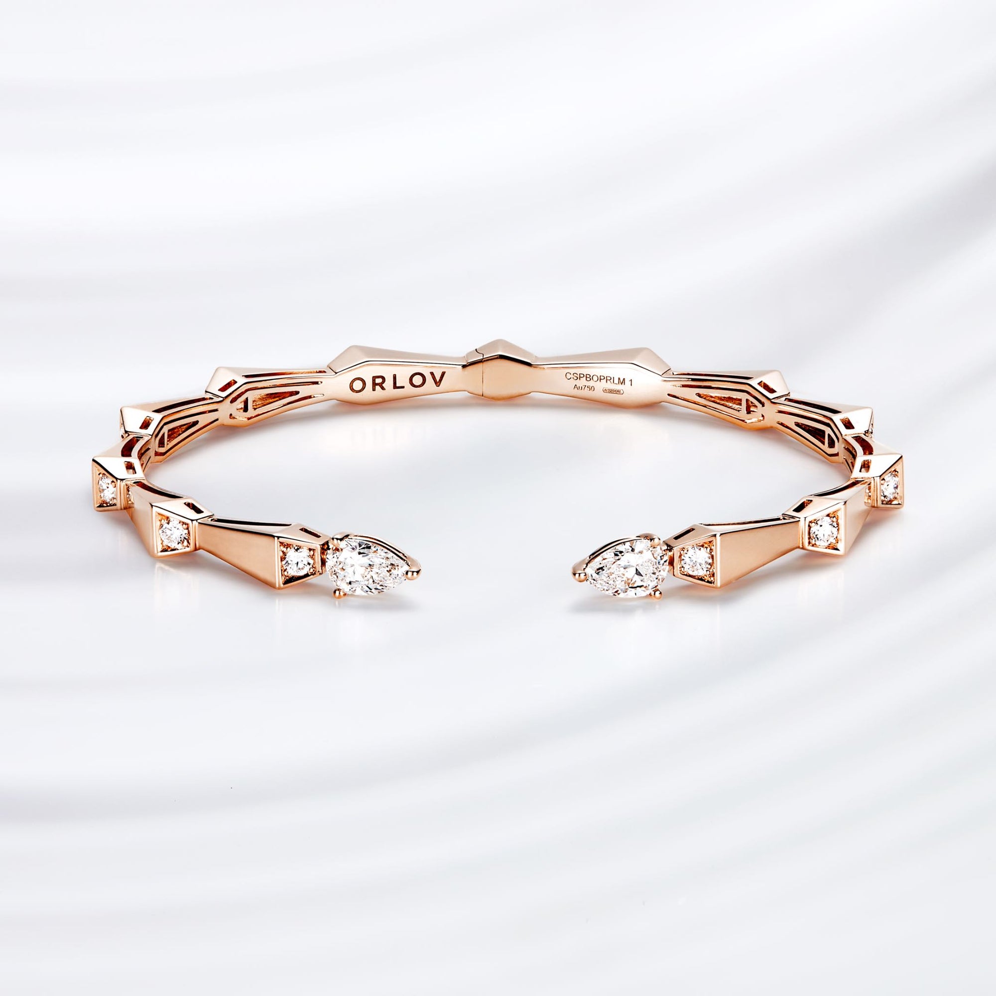 OPEN SPIKE DIAMOND BRACELET ROSE GOLD | Bracelet | 18K rose gold, bracelet, crocodream, diamonds, one, spike | ORLOV
