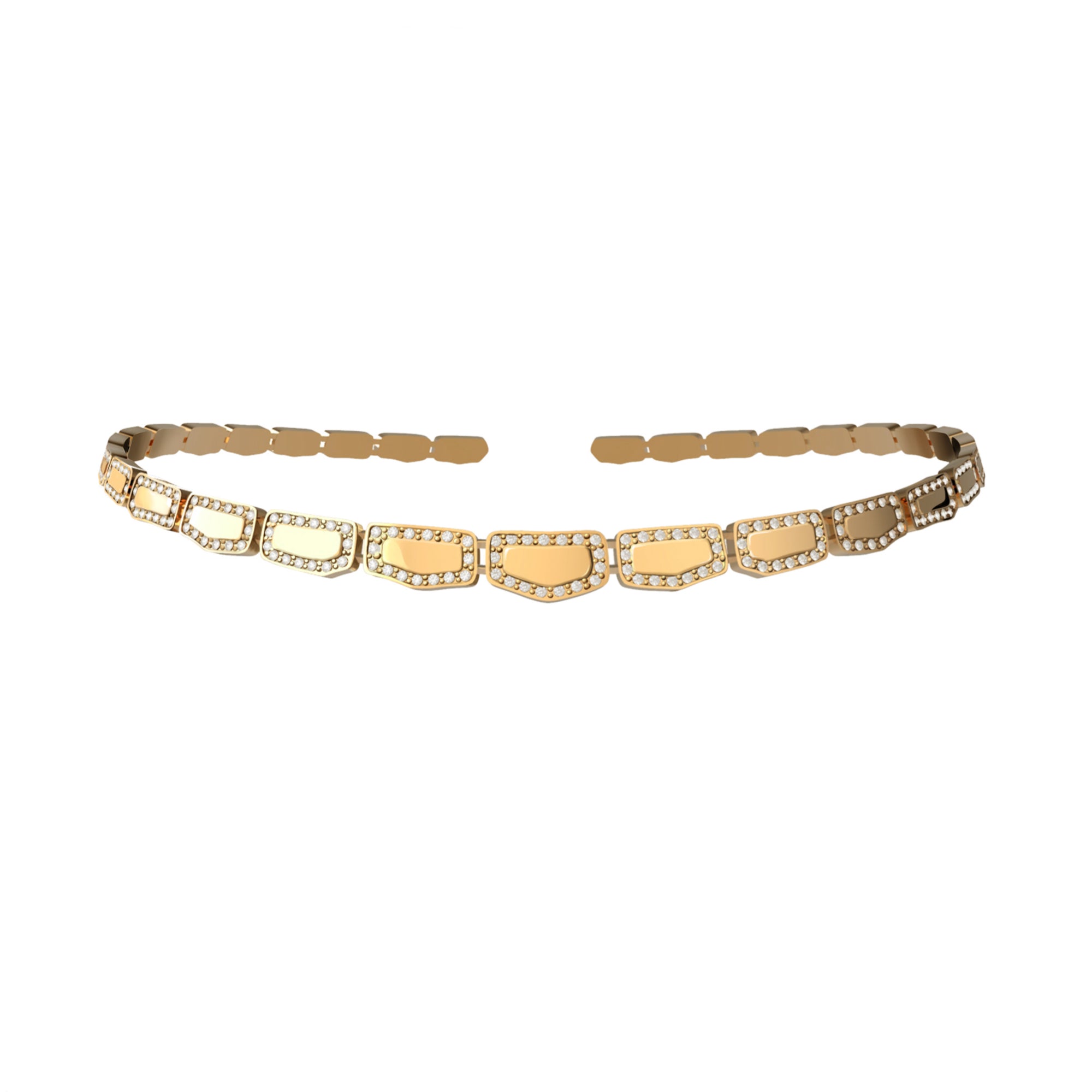 SKIN DIAMOND CHOKER YELLOW GOLD | Necklace | 18K yellow gold, choker, crocodream, diamonds, Necklace, skin | ORLOV