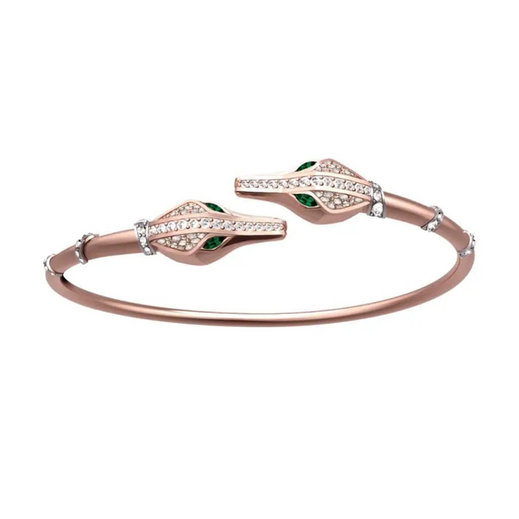 SAHARA DOUBLE CROCO HEAD DIAMOND BRACELET ROSE GOLD | Bracelet | 18K rose gold, bracelet, croco, crocodream, crocohead, diamonds, sahara | ORLOV