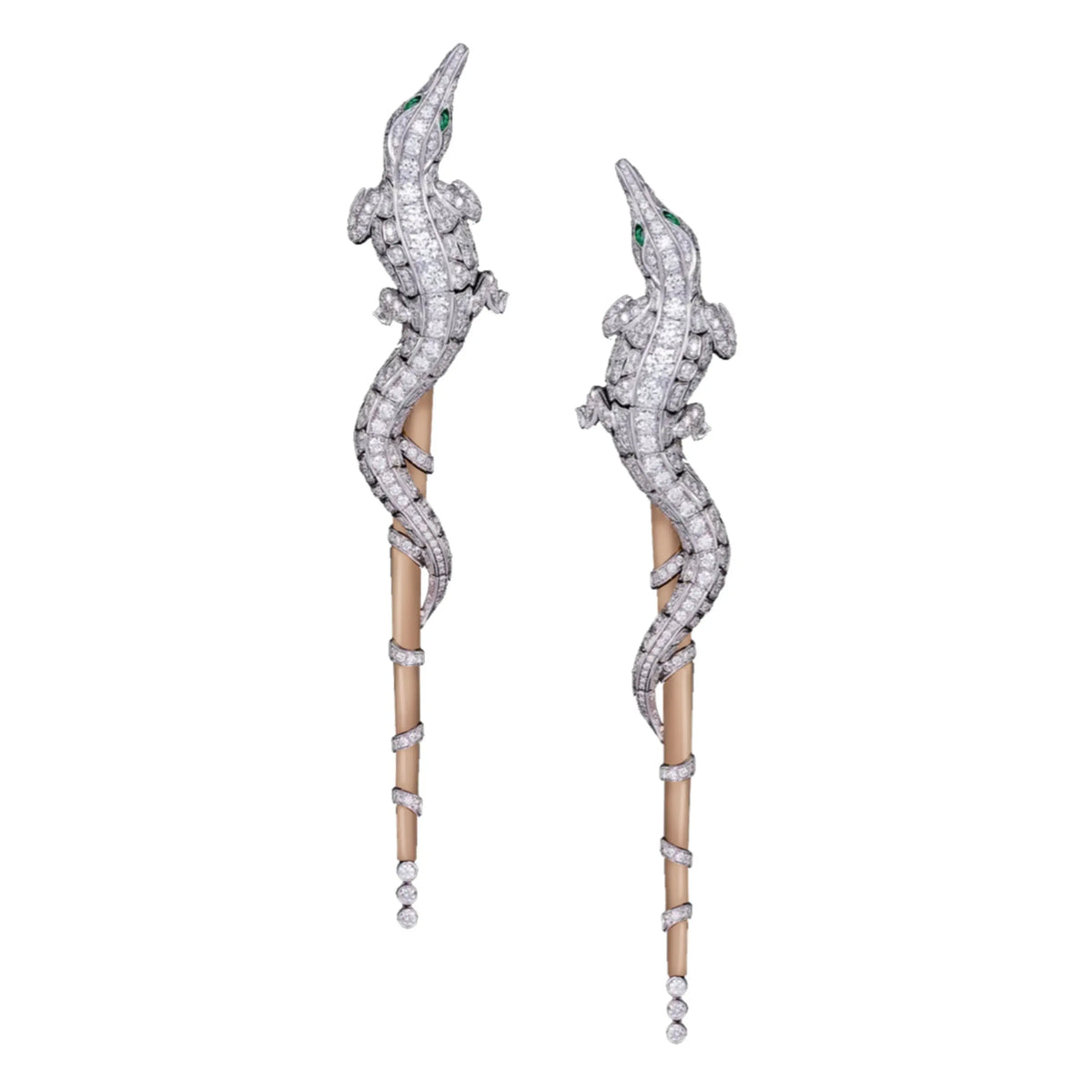 CROCO DREAM DIAMOND EARRINGS LONG VERSION - ORLOV