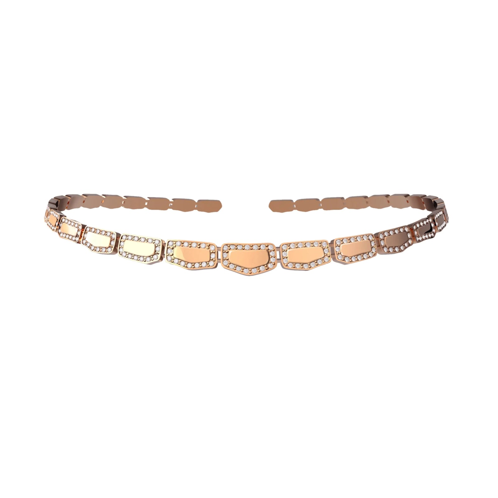 SKIN DIAMOND CHOKER ROSE GOLD | Necklace | 18K rose gold, choker, crocodream, diamonds, Necklace, skin | ORLOV