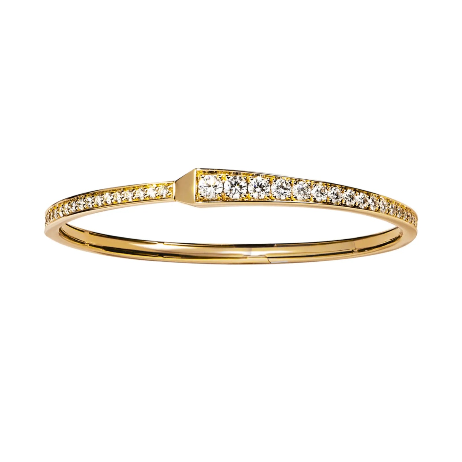 SPIKE ONE FULL PAVE DIAMOND BRACELET, YELLOW GOLD ORLOV