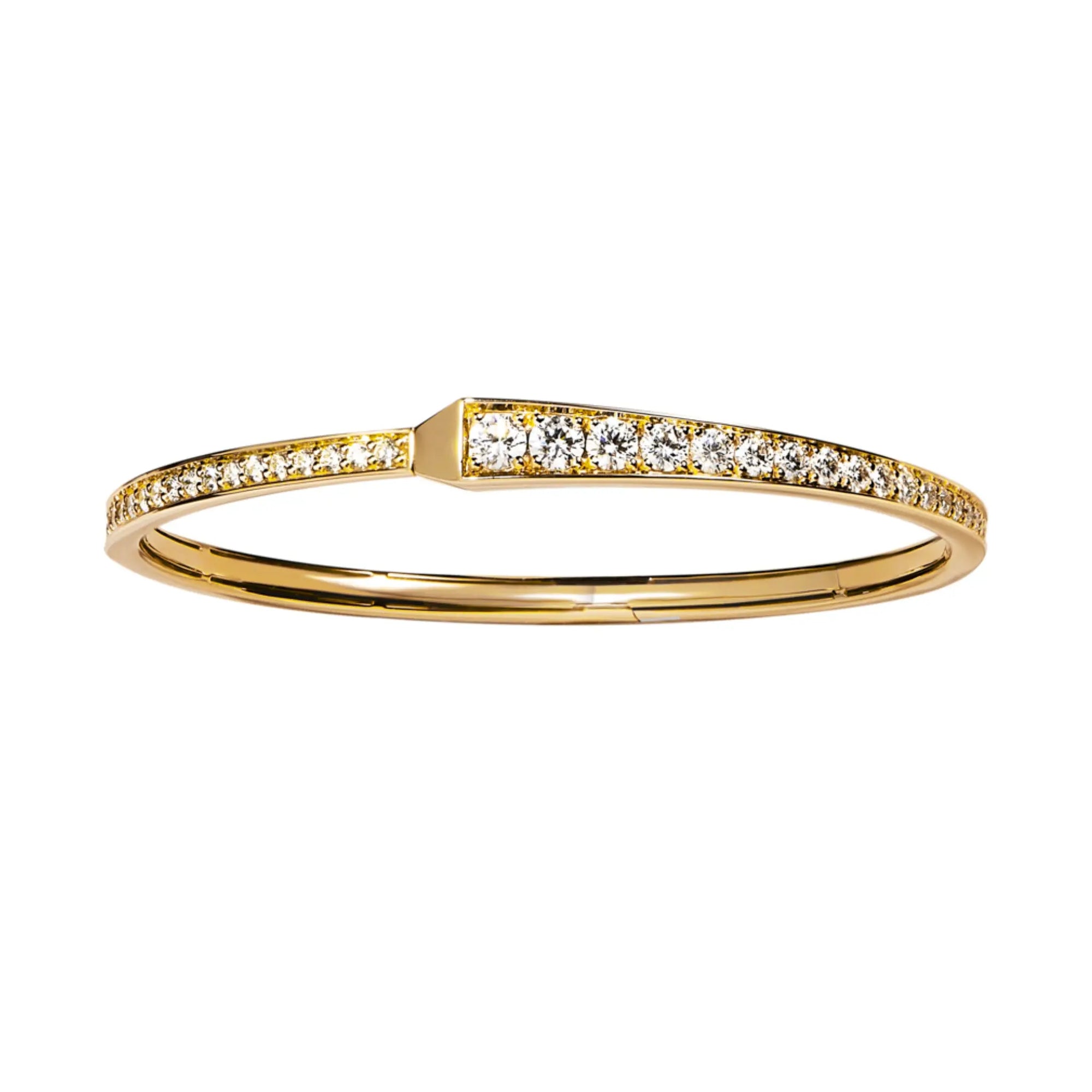 SPIKE ONE FULL PAVE DIAMOND BRACELET, YELLOW GOLD ORLOV