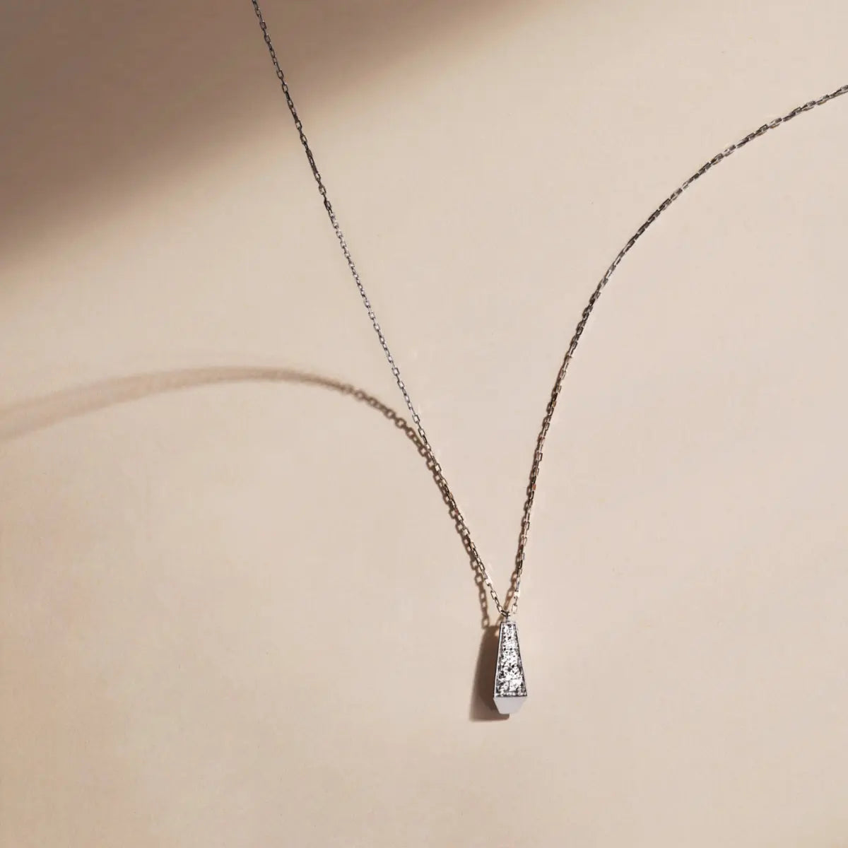 SPIKE ONE FULL PAVE DIAMOND MINI PENDANT, WHITE GOLD ORLOV