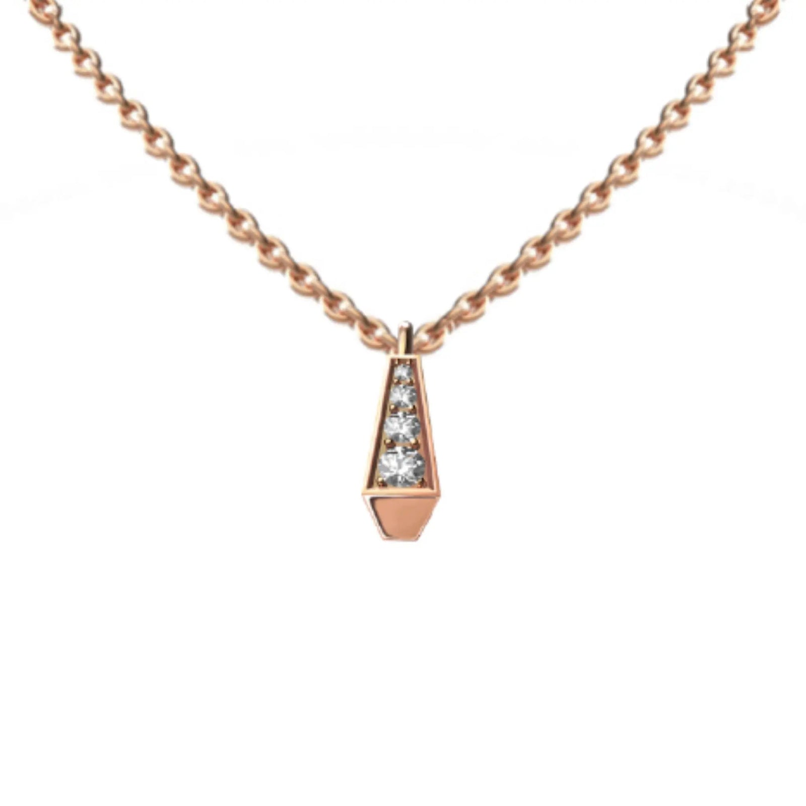 SPIKE FULL DIAMOND SET PENDANT ROSE GOLD | Pendant | 18K rose gold, crocodream, diamonds, Necklace, pendant, spike | ORLOV