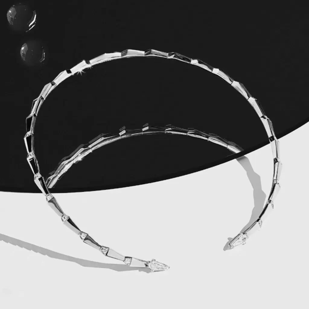 SPIKE OPEN LIGHT PAVÉ DIAMOND CHOKER, WHITE GOLD ORLOV